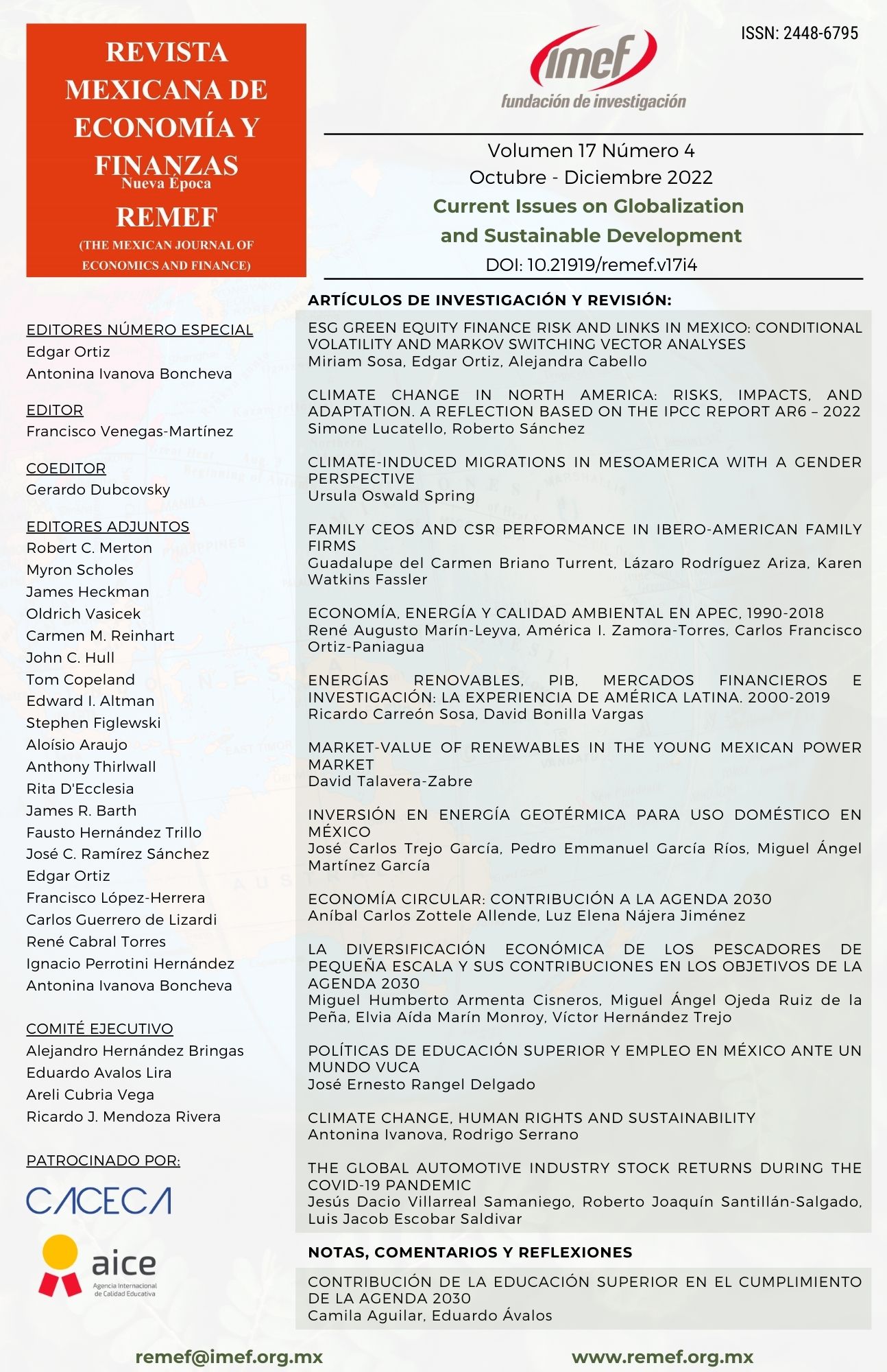 					Ver Vol. 17 Núm. 4: Octubre - Diciembre 2022: Current Issues on Globalization and Sustainable Development
				